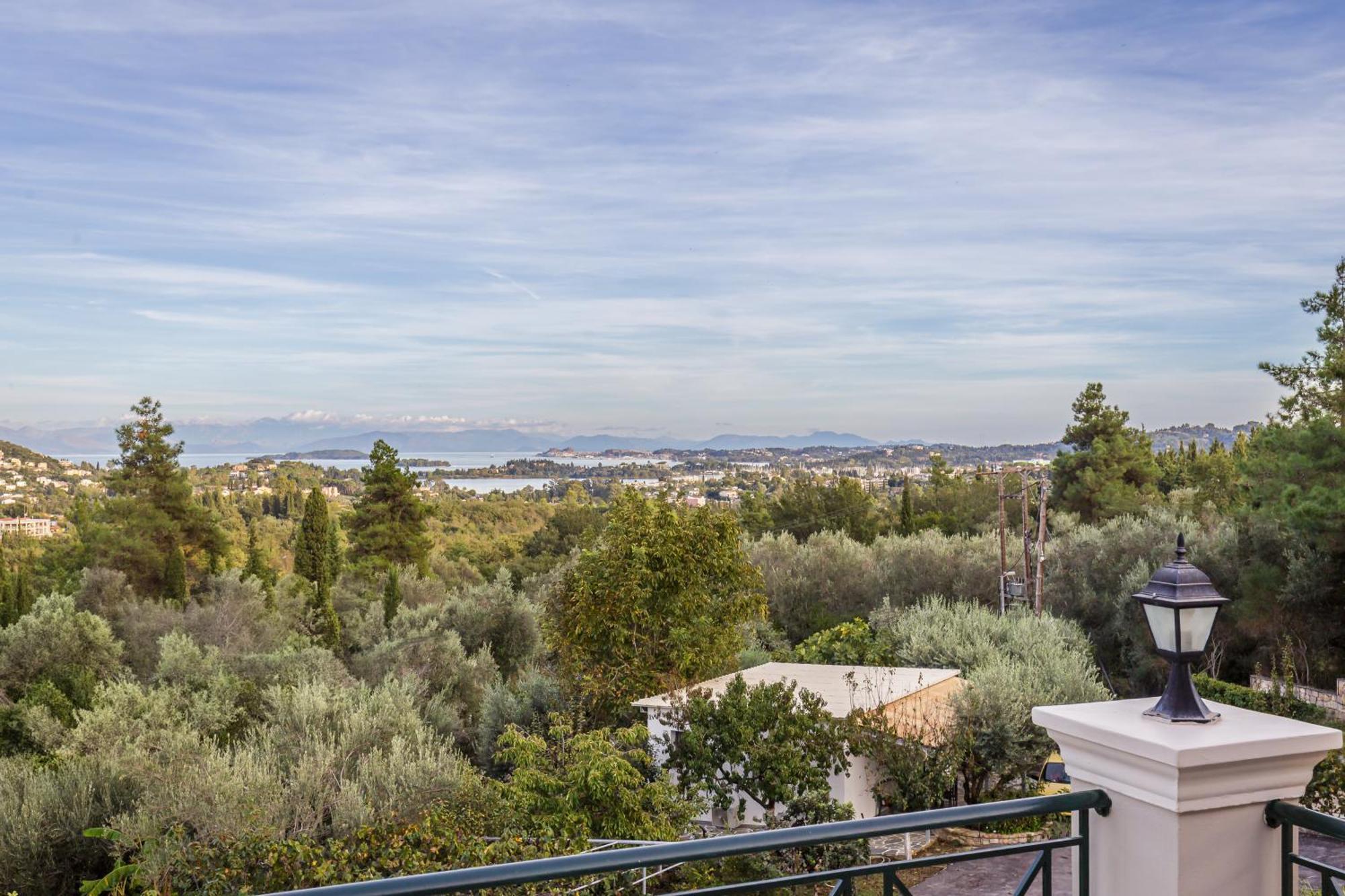 Villa Olivia Corfu - Amazing Sea-View 3 Bedroom Villa With A Pool Gazatika Exterior photo
