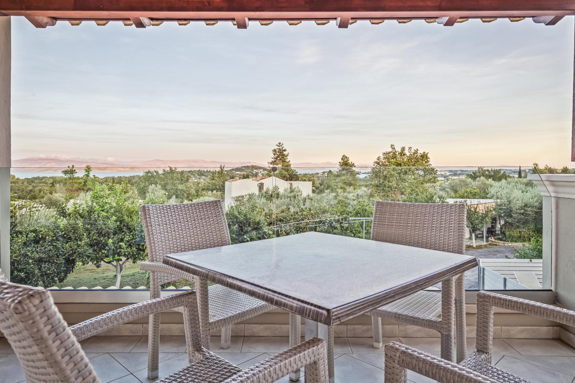 Villa Olivia Corfu - Amazing Sea-View 3 Bedroom Villa With A Pool Gazatika Exterior photo