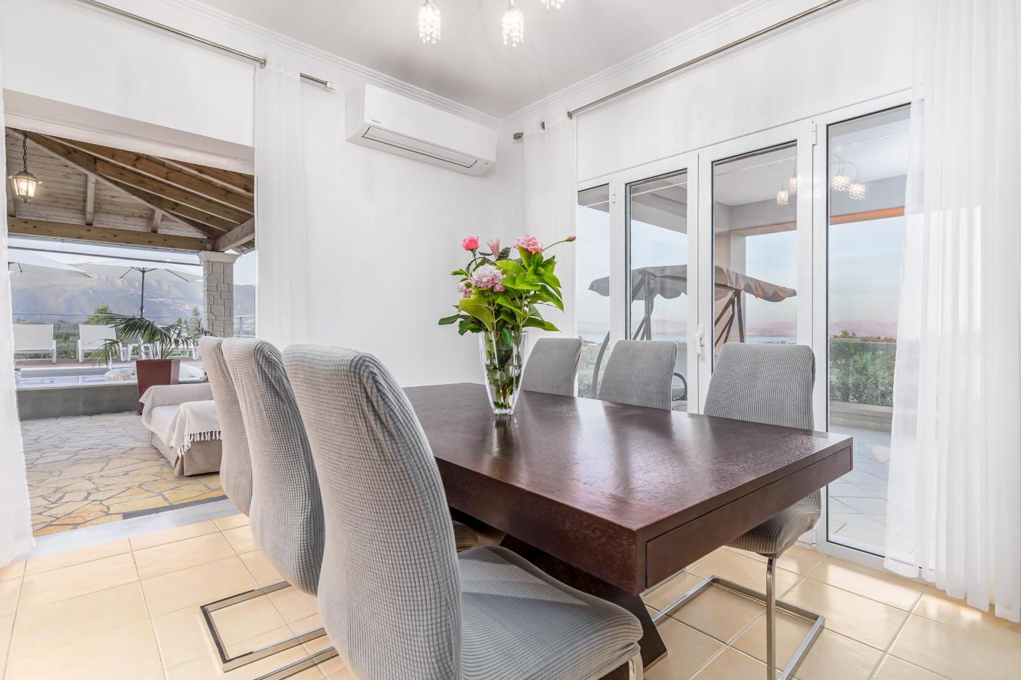 Villa Olivia Corfu - Amazing Sea-View 3 Bedroom Villa With A Pool Gazatika Exterior photo